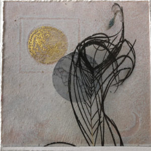 Dance, Etching and chine collée, 12 x 12cm, €95