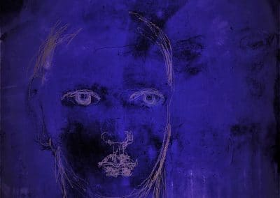 Louise Peat, The feeling of love perfects the glance, Giclee and screenprint