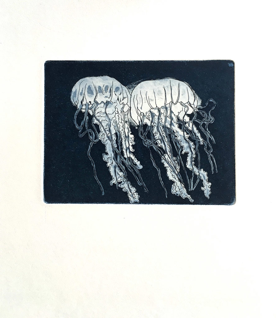 Muntsa Molina, The Balance in Space II, Etching, 17.5 x 18cm, €180