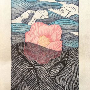 Muntsa Molina, Tangled Thoughts, Japanese woodblock, 15 x 12cm, €250