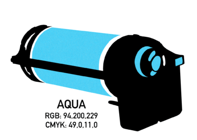 Aqua blue Drum