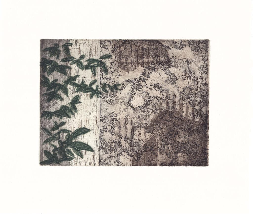 Maya Brezing, Lost Exterior, Etching, aquatint, carborundum and drypoint, 26 x 29.5cm, €220