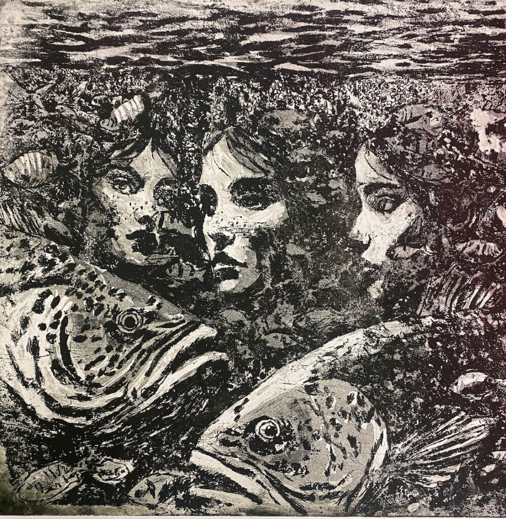 Dorota Konchevska, Nymphs naives 2, Etching, sugar lift, aquatint, 50 x 55cm, €800