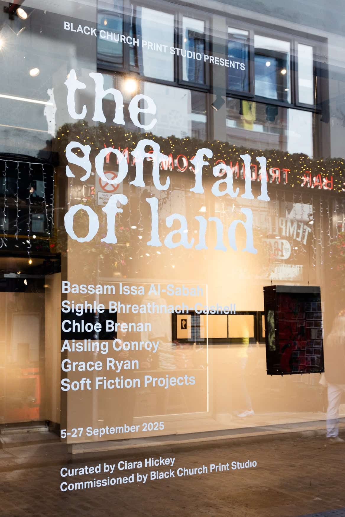 Pruːf 6th – 28th September 2024 Curated by Sarah Pierce at The Library Project, 4 Temple Bar, Dublin 2. Artists include Buddhist Third Class Junkmail Oracle, Ian Burn, Gerard Byrne, Janine Davidson, Jacob Epstein, Emma Finucane, Breda Lynch, Fiona Mc Donald, Emily Mc Gardle, [O+F+C], Kathy Prendergast, and Elizabeth Price Commissioned by Black Church Print Studio