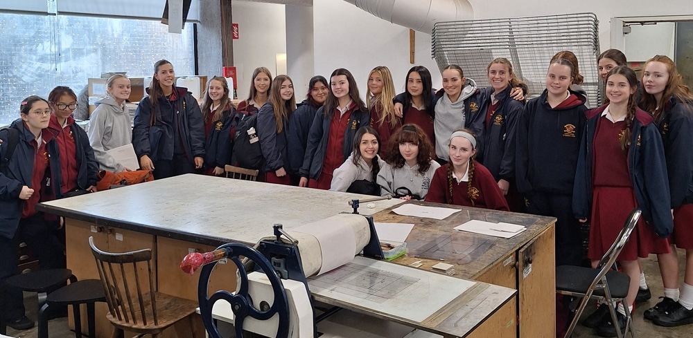 5th year girls from Loreto on the Green