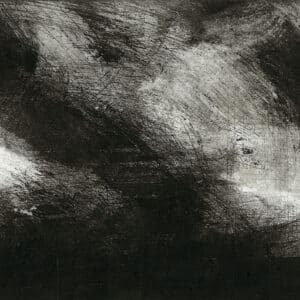 Emma Fitzpatrick, Scape 47, etching and monotype on paper, 12.5 x 35cm