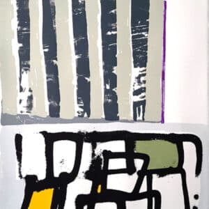 Neil Dunne, system Aesthetics, 8 colour screenprint on paper, 76 x 56cm