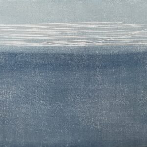 Ann Kavanagh, Blue Line Bokashi, Mokuhanga on Japanese paper, 48 x 58cm