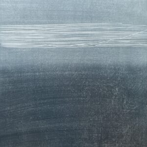 Ann Kavanagh, Grey Line Bokashi, Mokuhanga on Japanese paper, 60 x 49cm