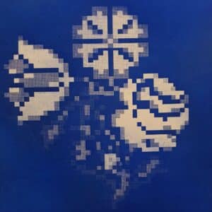 Alexandra Cobzaru, Blossom flowers II, Photo etching on paper, 25 x 25cm