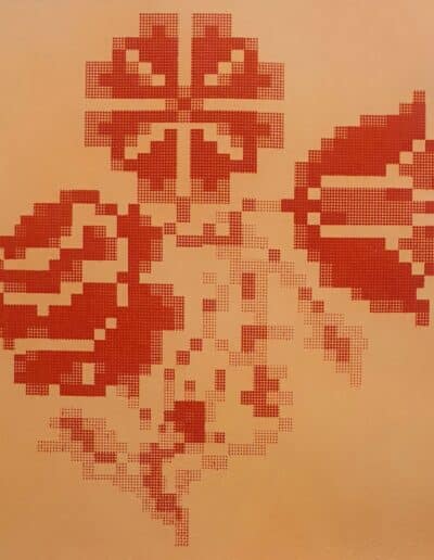 Alexandra Cobzaru, Blossom Memories I, Photo etching on paper, 25 x 25cm