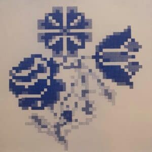 Alexandra Cobzaru, Blossom Memories I, Photo etching on paper, 25 x 25cm