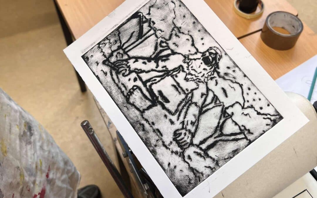 Drypoint workshop: Scoil Dara, Kilcock, Co. Kildare