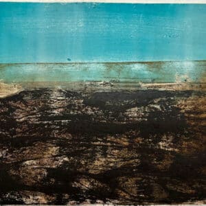 Linda Uhlemann, Blue Sky Bog, Carborundum, 40 x 40cm