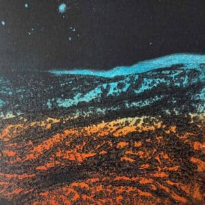 Linda Uhlemann, Orbital, Carborundum, 20 x 20cm