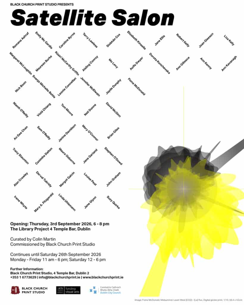 Exhibition invite text and image of work by Fiona McDonald
