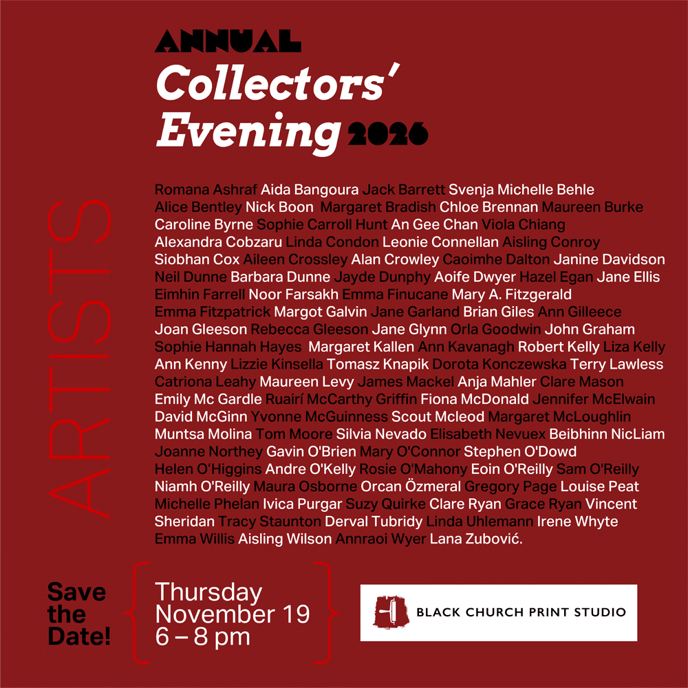 Collectors' Evening with list of artist members